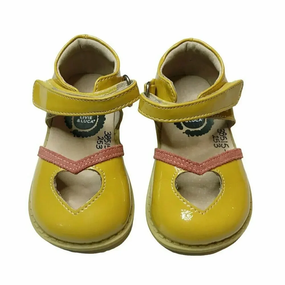 Livie & Luca Patent Yellow Shoes 4